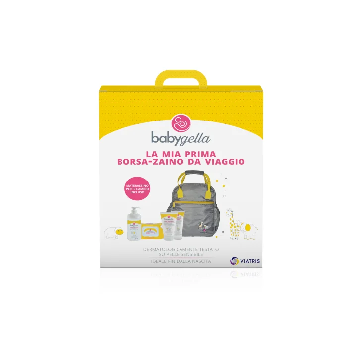 Babygella Prebiotic Borsa + Bagno 250ml+72 Salviette+Crema Corpo 100ml+Pasta Protettiva 100ml