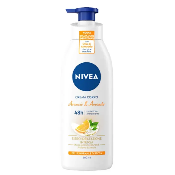 Nivea Body Crema-olio Fiori Arancio & Olio Avocado Idratante Corpo 500 Ml