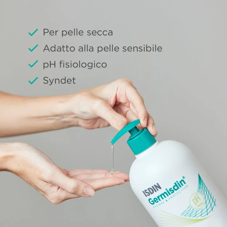 Isdin Germisdin Aloe Vera Gel Detergente Per Pelle Secca 500 ml