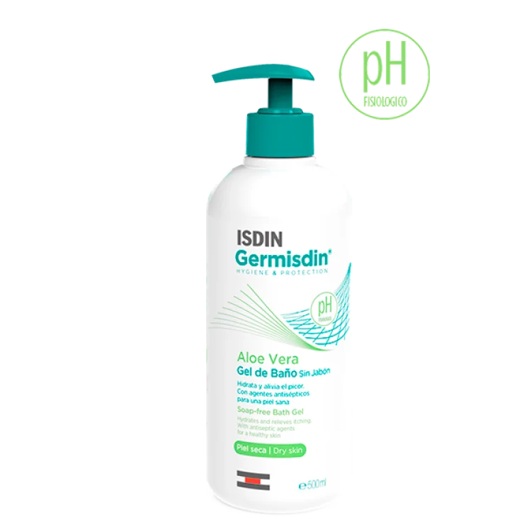 Isdin Germisdin Aloe Vera Gel Detergente Per Pelle Secca 500 ml