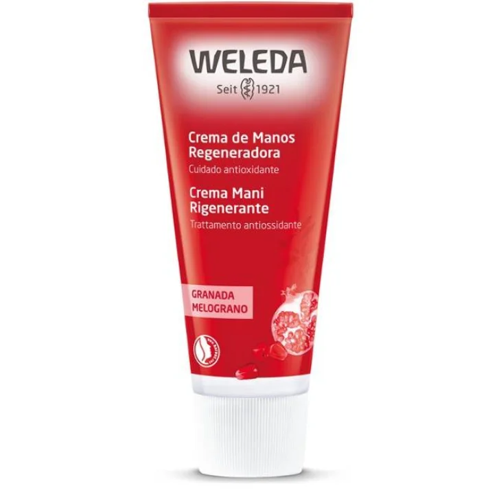 Weleda Crema Mani Melograno Rigenerante Antimacchie 50 Ml