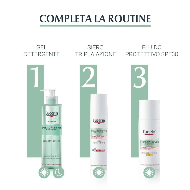 Eucerin Dermopurifyer Protective Fluid Spf30 Post Acne 40 Ml