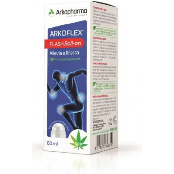 Arkopharma Arkoflex Flash Roll On Rilassante Muscoli 60 Ml