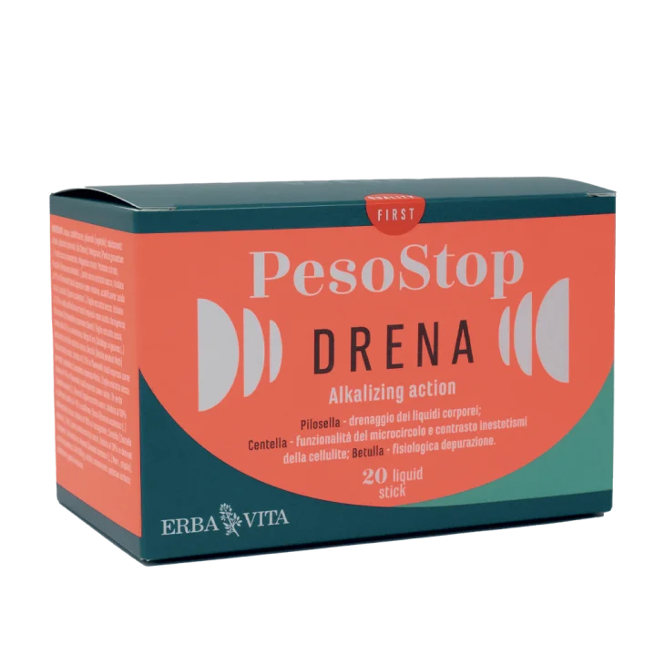 Erba Vita Peso Stop Drena Stick Integratore Detox 20 Stick