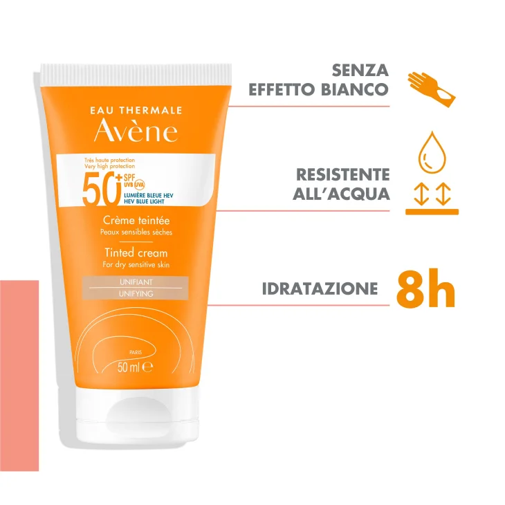 Avène Crema Colorata SPF 50+ Solare Viso 50 ml
