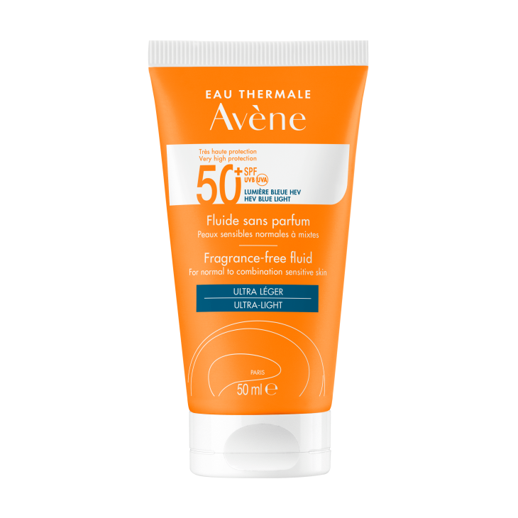 Avène Fluido Senza Profumo SPF 50+ Solare Viso 50 ML