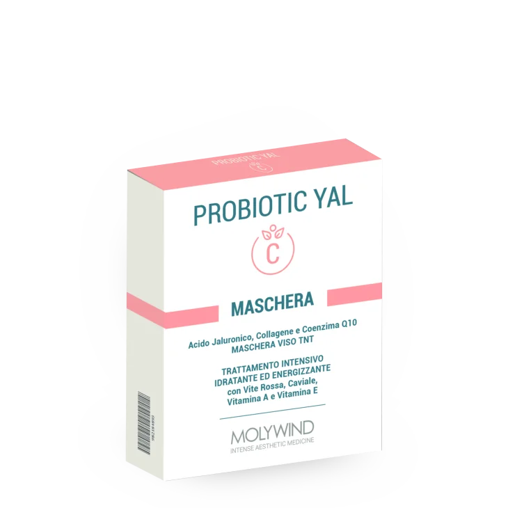 Blufarma Molywind Probiotic Yal C Maschera Antiaging 4 bustine