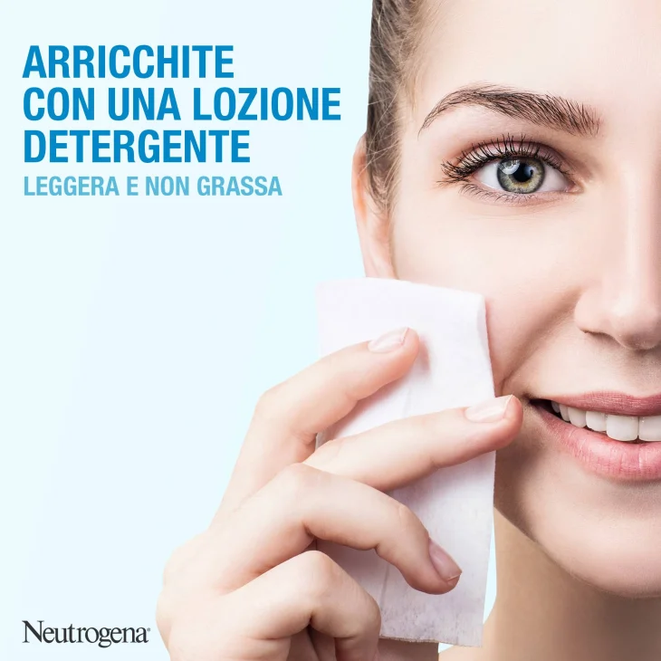 Neutrogena Hydro Boost Salviettine Struccanti Viso con Acido Ialuronico 25 pezzi