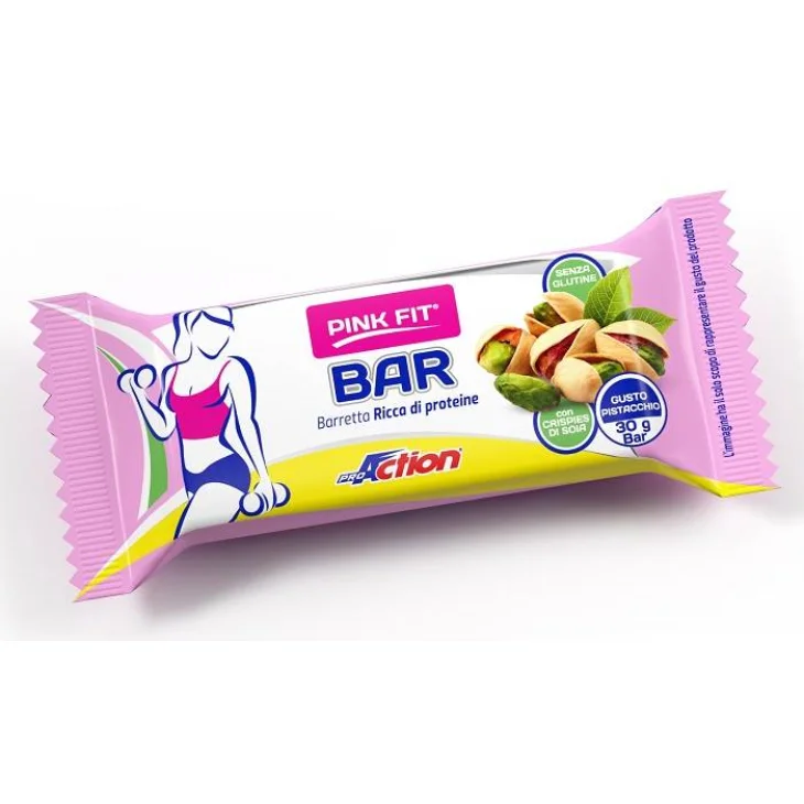 ProAction Pink Fit Bar Pistacchio 30 G