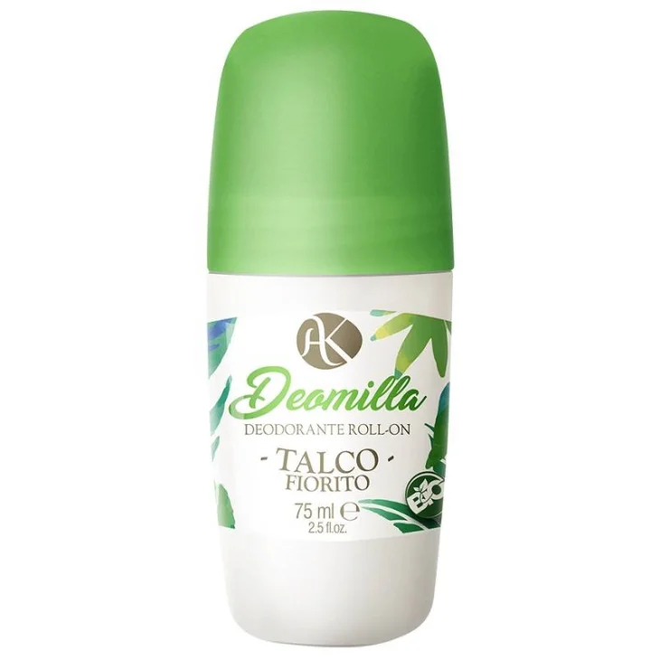 Alkemilla Deomilla Deodorante Talco Fiorito Roll On 75 Ml