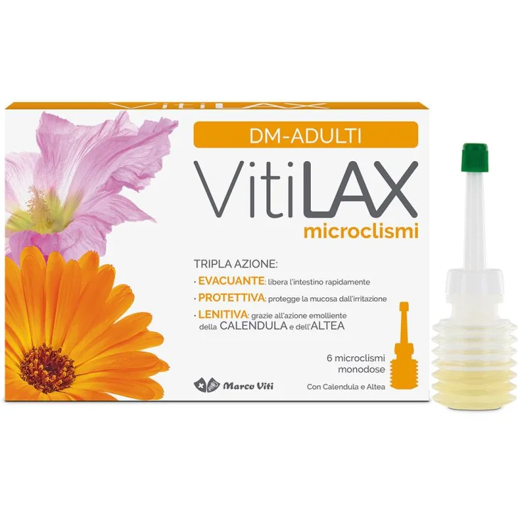 Marco Viti VitiLAX Microclismi DM-ADULTI Lassativi 6 pezzi