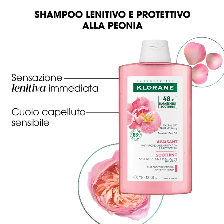 Klorane Shampoo alla Peonia Bio 400 ml