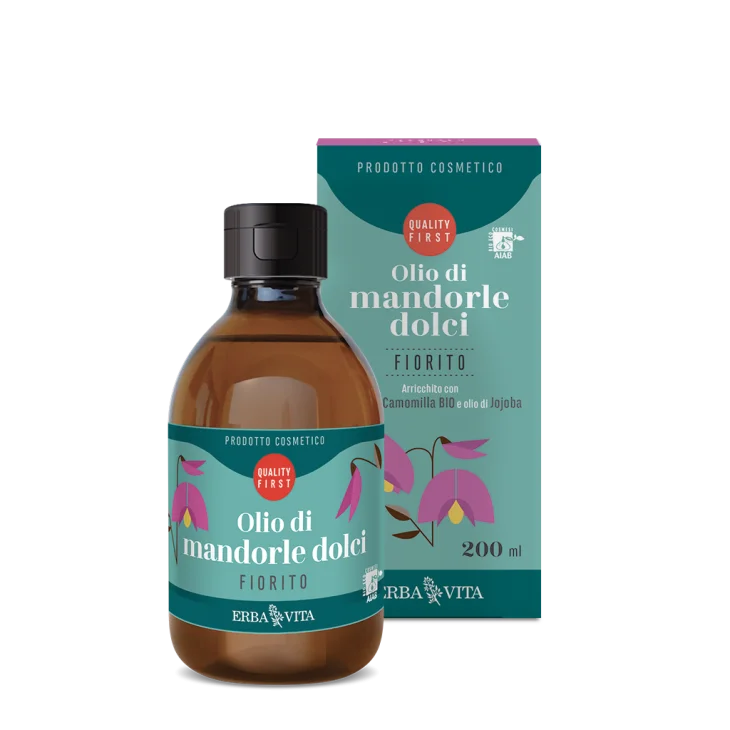 Erba Vita Olio Corpo Mandorle Dolci Profumato Fiorito 200 Ml