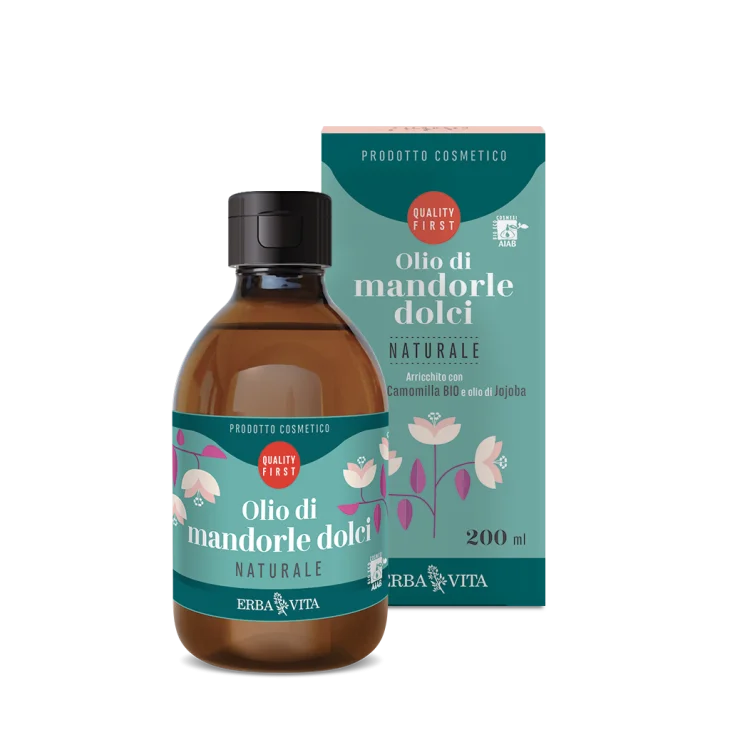 Erba Vita Olio Corpo Mandorle Dolci Profumato Naturale 200 Ml