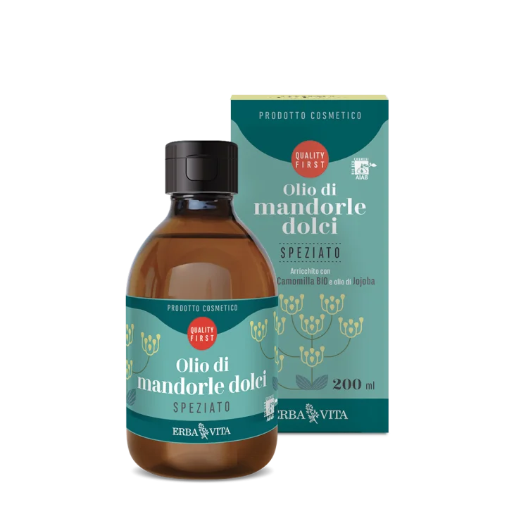 Erba Vita Olio Corpo Mandorle Dolci Profumato Speziato 200 Ml