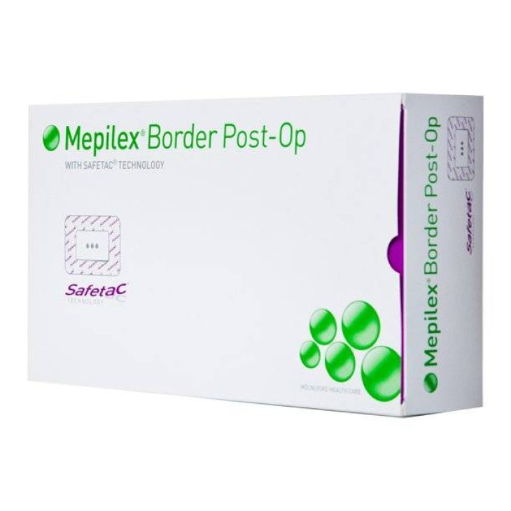 Mepilex Border Post-Op Medicazione Post-Operatoria 10 x 20 cm 5 pezzi