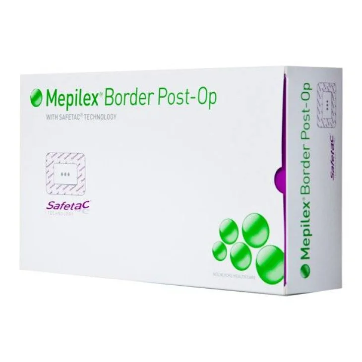 Mepilex Border Post-Op Medicazione Post-Operatoria 10 x 20 cm 5 pezzi