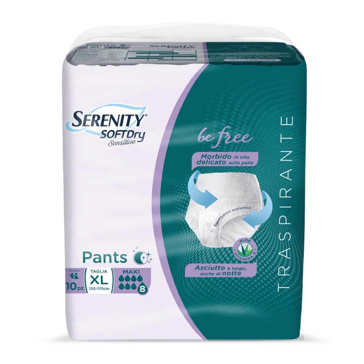 Serenity SoftDry Sensitive Pants Maxi Taglia XL 10 Pezzi