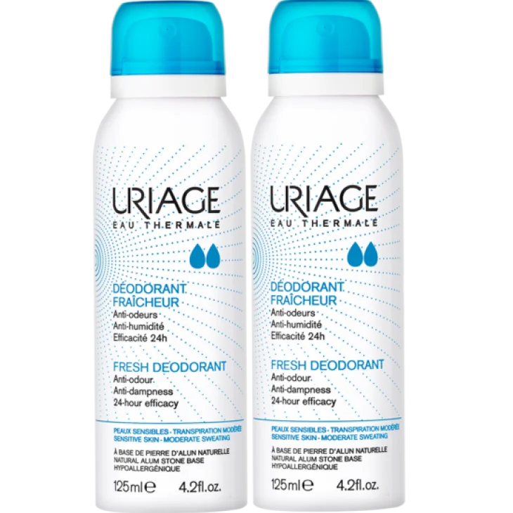 Uriage Duo Deodorante Fraicheur Ipoallergenico 2 X 125 Ml