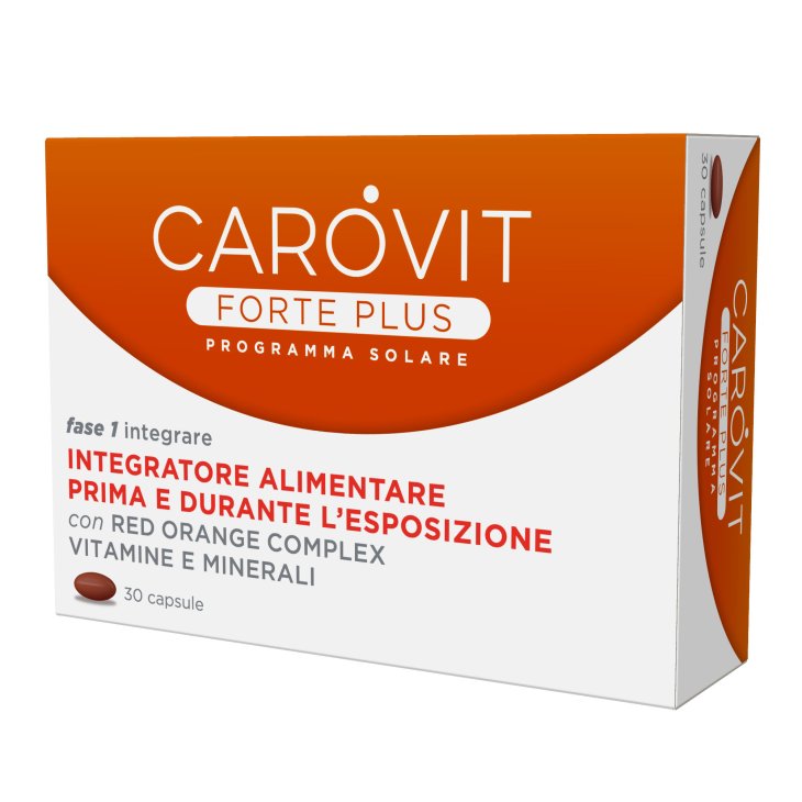 Carovit Forte Plus Programma Solare Integratore Pre-Durante l'Esposizione Solare 30 compresse