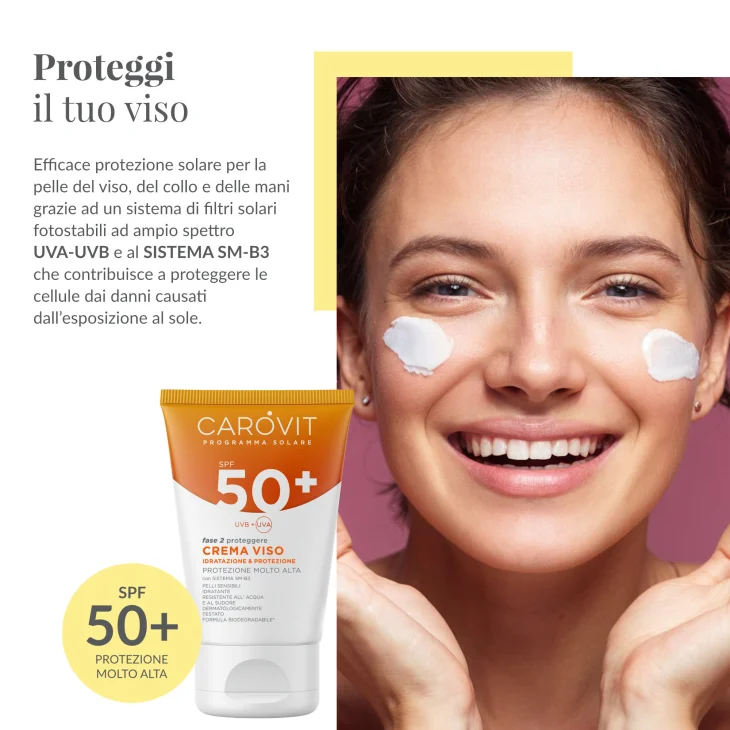 Carovit Programma Solare Crema Viso Spf 50+ 50 ml