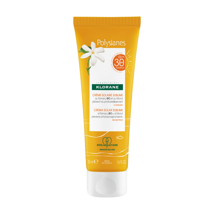 Klorane Polysianes Crema Solare Sublime Viso SPF 30 - 50 ml