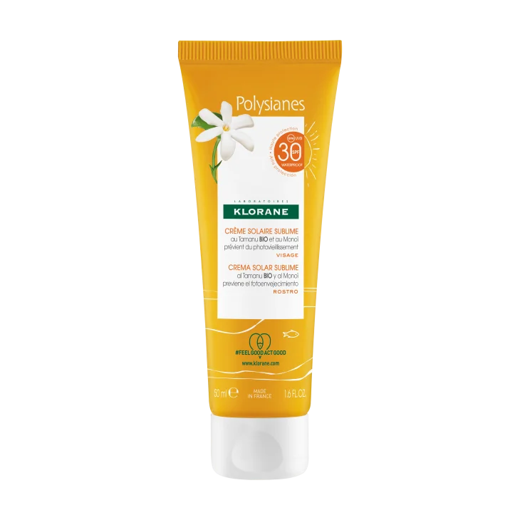 Klorane Polysianes Crema Solare Sublime Viso SPF 30 - 50 ml