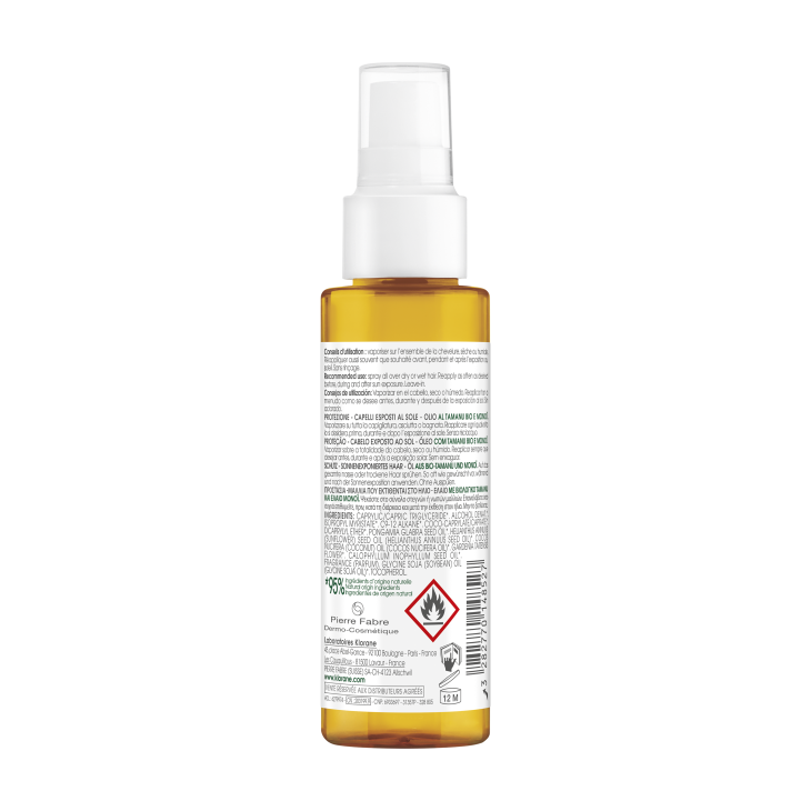 Klorane Olio al Tamanu BIO e Monoï Solare Capelli 100 ml