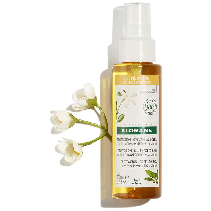 Klorane Olio al Tamanu BIO e Monoï Solare Capelli 100 ml