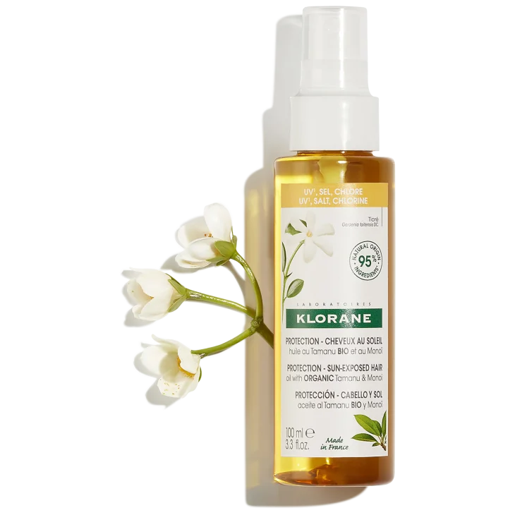 Klorane Olio al Tamanu BIO e Monoï Solare Capelli 100 ml