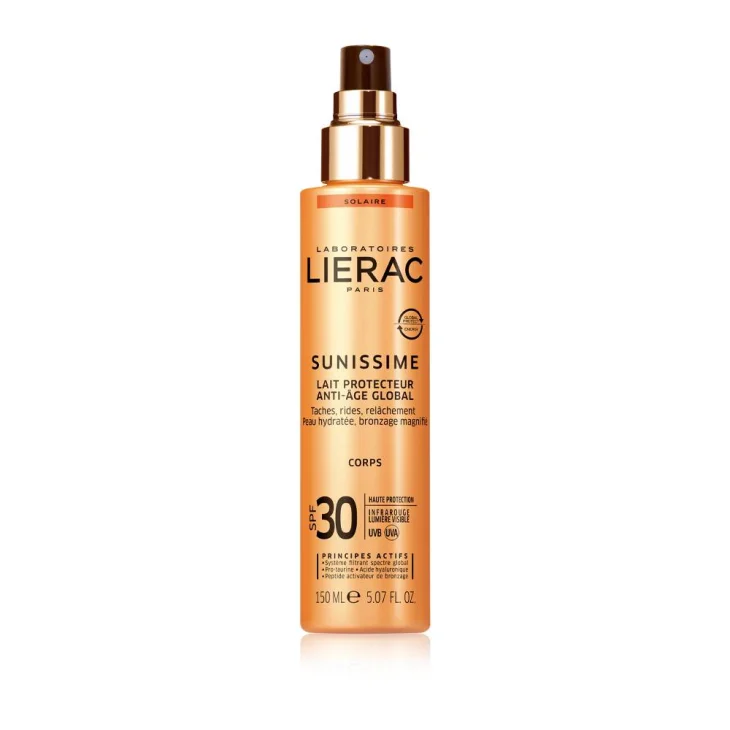 Lierac Sunissime Latte Corpo Solare Protettivo Spf 30 Antietà Globale 150 ml