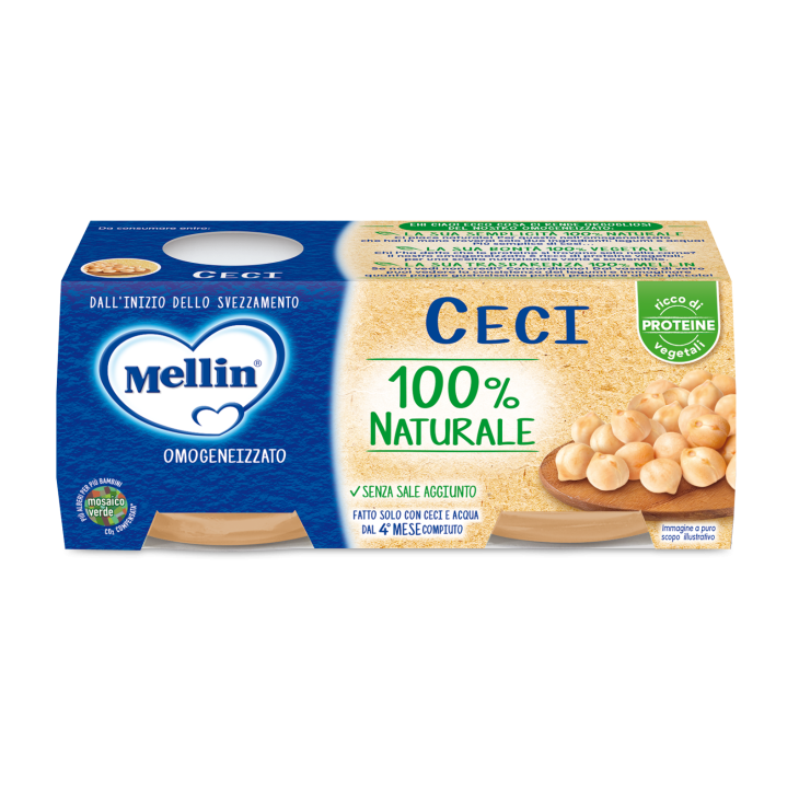 Mellin Omogeneizzato Ceci e Acqua 2 X 80 G
