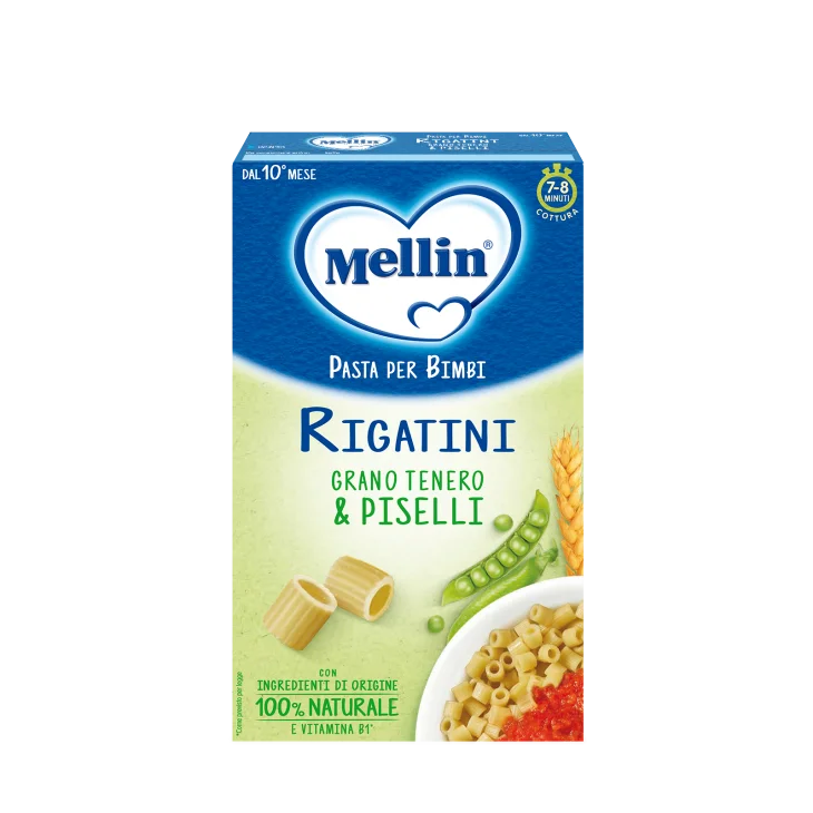 Mellin Rigatini Con Grano Tenero e Piselli 280 G