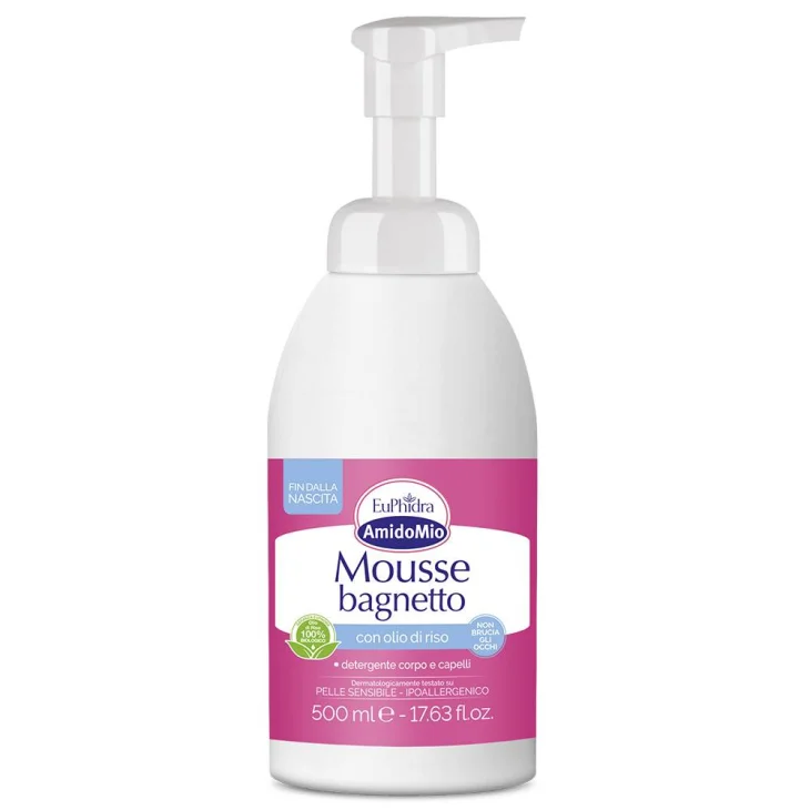 Euphidra AmidoMio Mousse Bagnetto Detergente Corpo e Capelli 500 ml