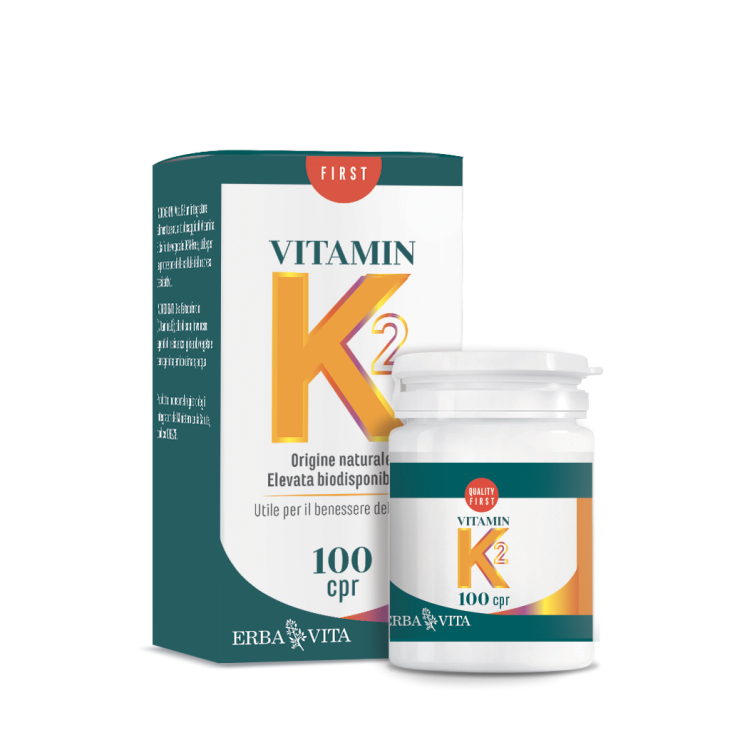 Erba Vita Vitamina K2 Integratore Ossa e Sangue 100 Compresse