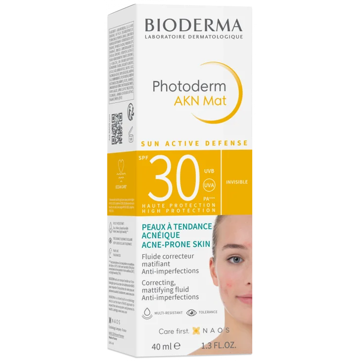 Bioderma Photoderm AKN Mat SPF 30 Solare Pelli a Tendenza Acneica 40 ml
