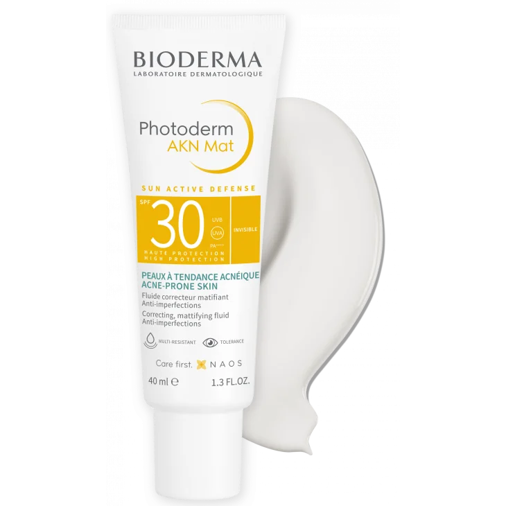 Bioderma Photoderm AKN Mat SPF 30 Solare Pelli a Tendenza Acneica 40 ml
