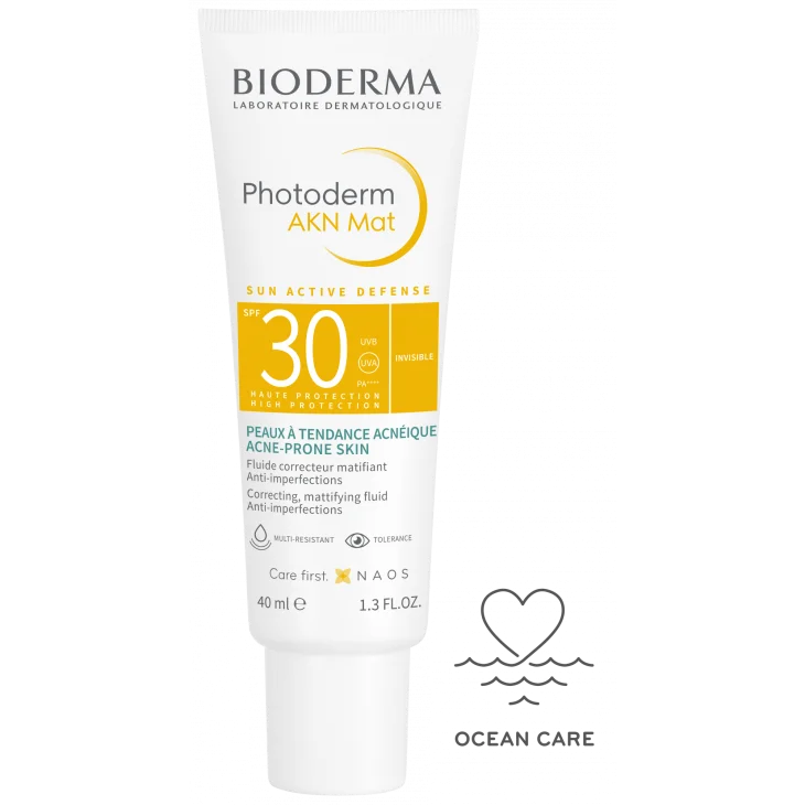 Bioderma Photoderm AKN Mat SPF 30 Solare Pelli a Tendenza Acneica 40 ml