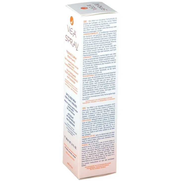 Vea Spray Olio Secco Spray Vitamina E Pura Nebulizzata 50 ml