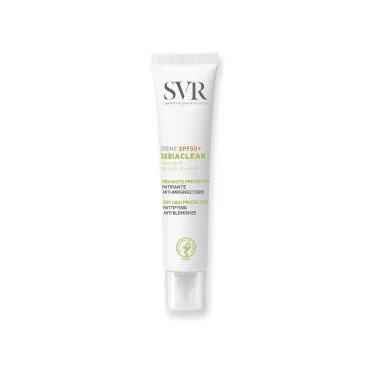 SVR Sebiaclear Crema Spf50+ Solare Viso Pelle con Imperfezioni 40 Ml