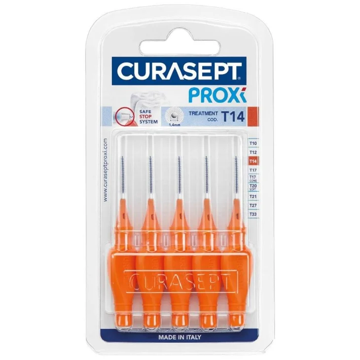 Curasept Proxi T14 Arancio 1,4 mm Scovolini 6 Pezzi