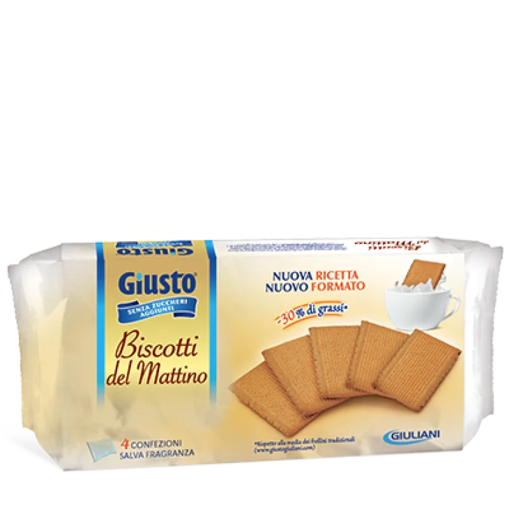 Giusto Senza Zuccheri Aggiunti Biscotti Mattino 350 g