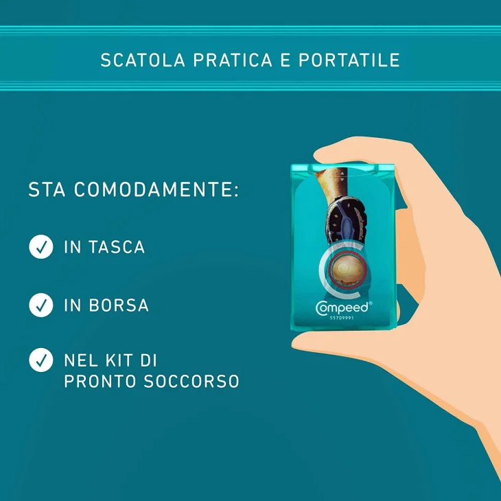Compeed Cerotti Per Vesciche Pianta Piede Sport 5 Pezzi
