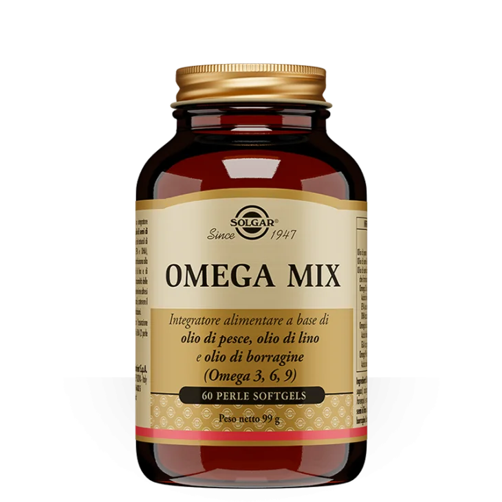 Solgar Omega Mix Integratore Omega 3, 6, 9 60 Perle