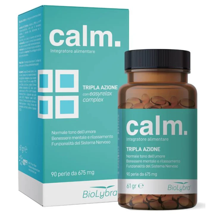BioLybra Calm. Integratore Benessere Mentale 90 perle