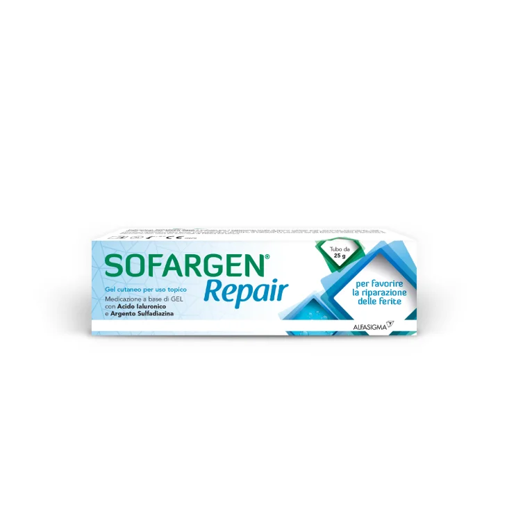 Sofar Sofargen Gel Medicazione Acido Ialuronico E Argento Sulfadiazina Tubetto 25 G