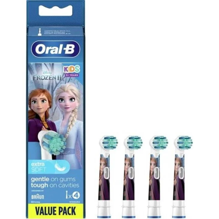 Oral B Kids Frozen II Testine Per Spazzolino Elettrico 4 Pezzi