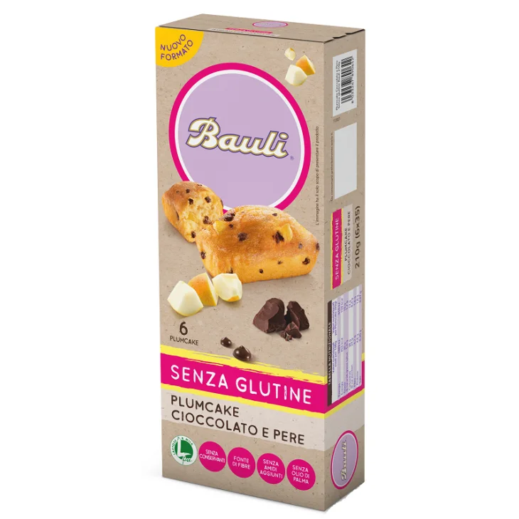 Bauli Plumcake Cioccolato-pere 6x35 G
