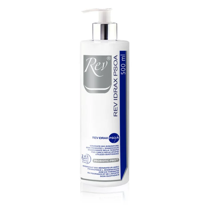 Pharmabio Rev Idrax PSOA Idratante Fluido Corpo Psoriasi e Dermatiti 500 ml