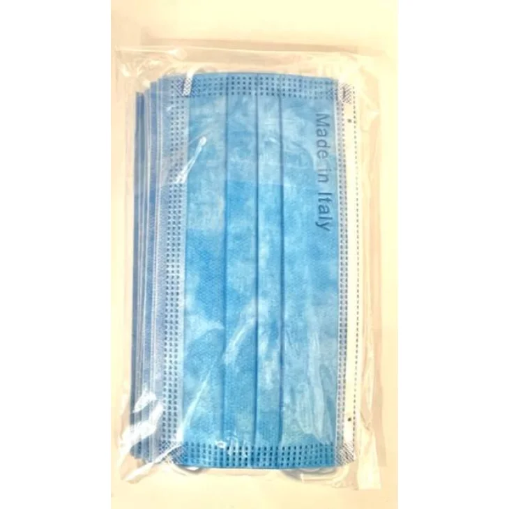 Mascherina Chirurgica Tipo II Adulti Azzurra 10 pezzi
